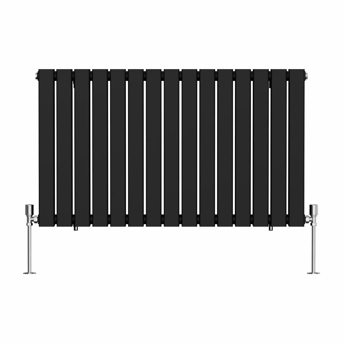 San Remo - Modern horizontal flat panel radiator black