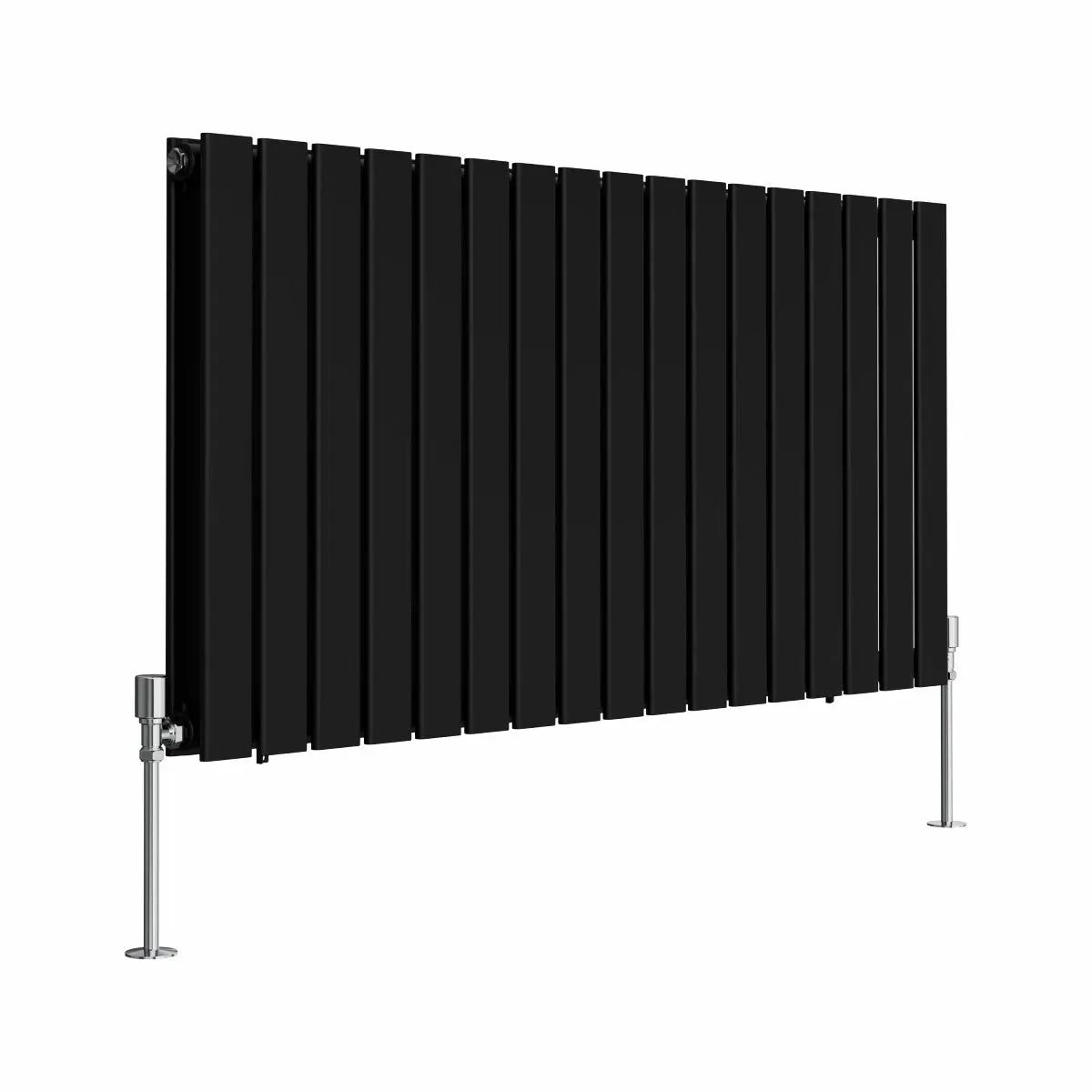 San Remo - Modern horizontal flat panel radiator black