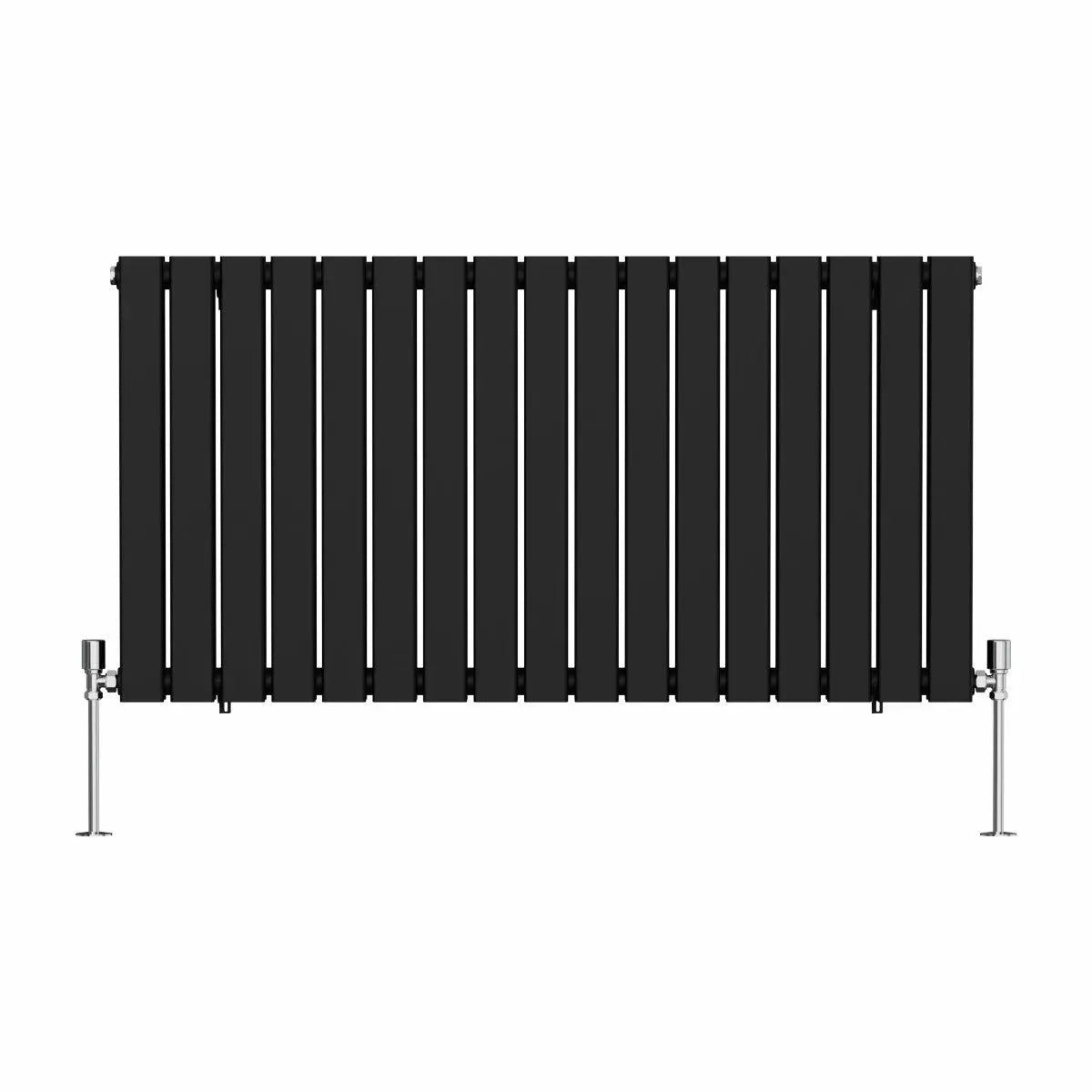 San Remo - Modern horizontal flat panel radiator black