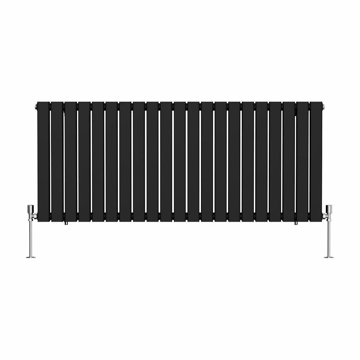 San Remo - Modern horizontal flat panel radiator black