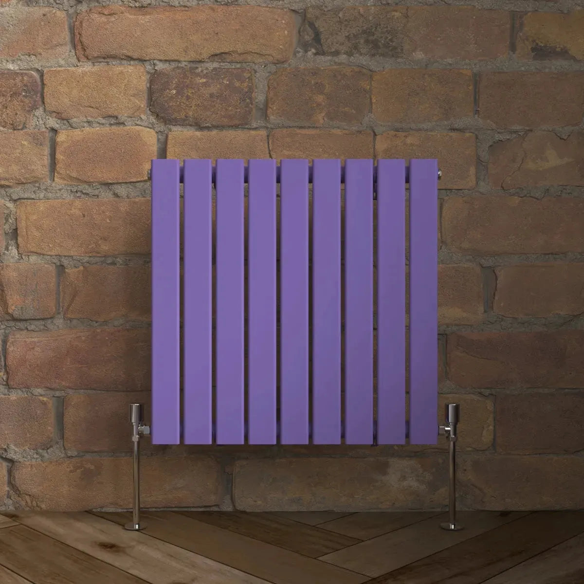 San Remo - Modern horizontal flat panel radiator blue lilac