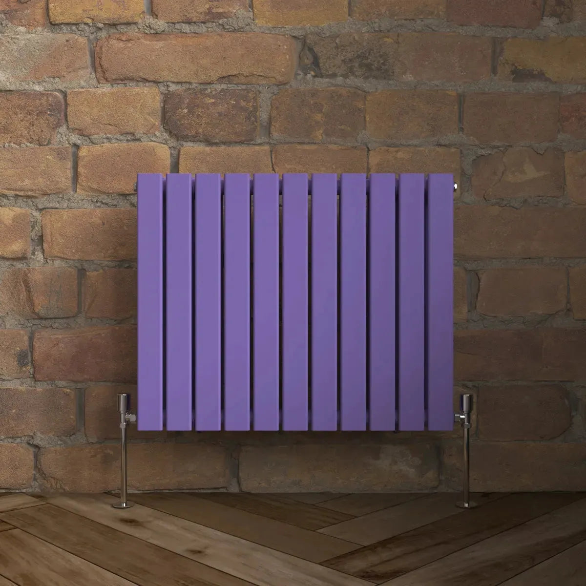 San Remo - Modern horizontal flat panel radiator blue lilac