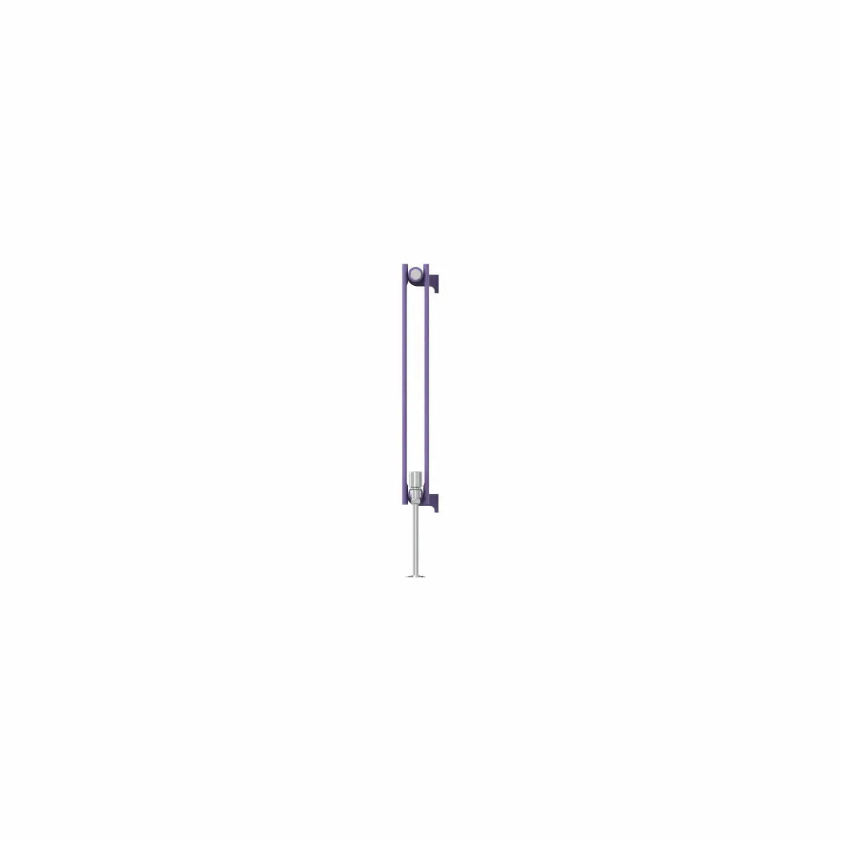 San Remo - Modern horizontal flat panel radiator blue lilac