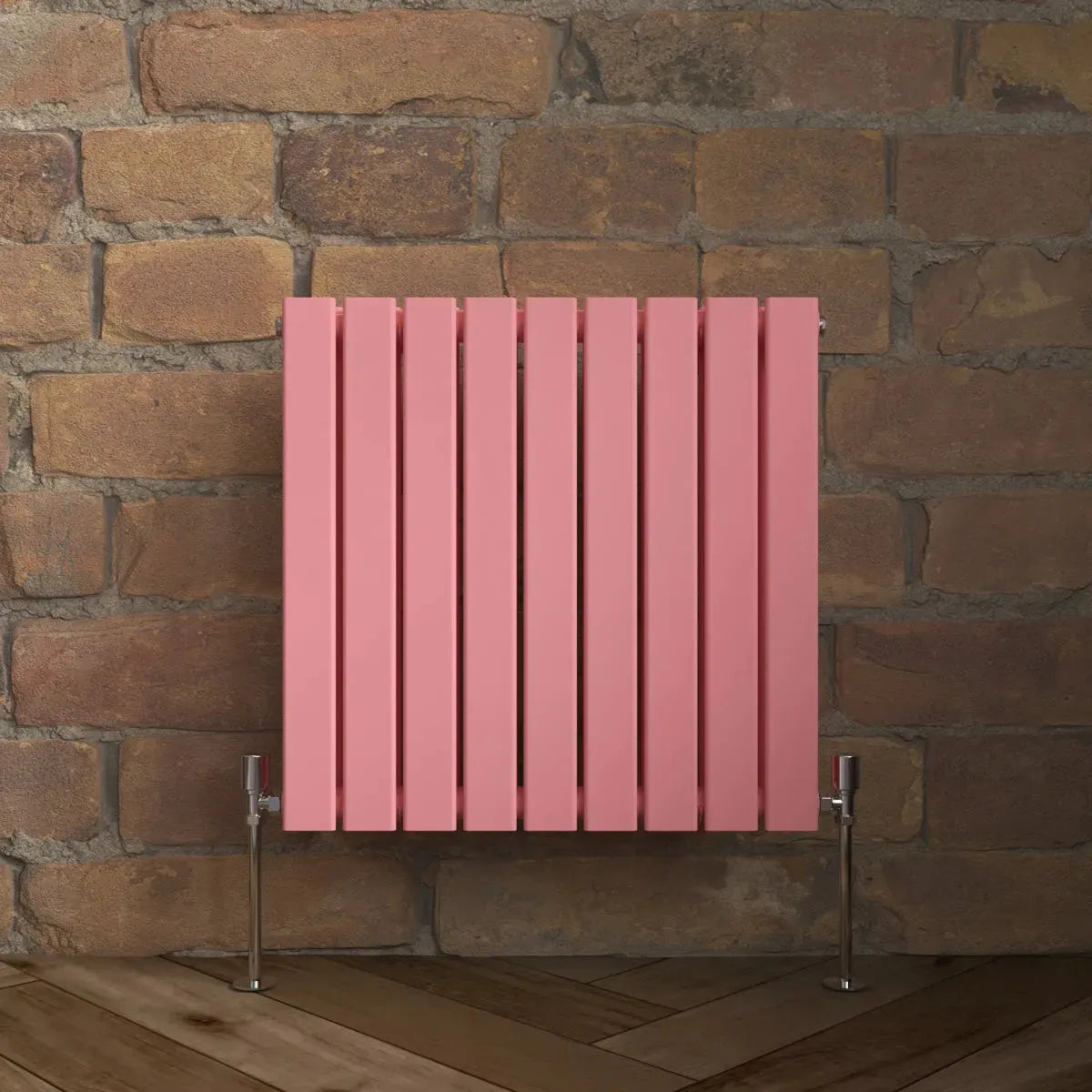 San Remo - Modern horizontal flat panel radiator light pink