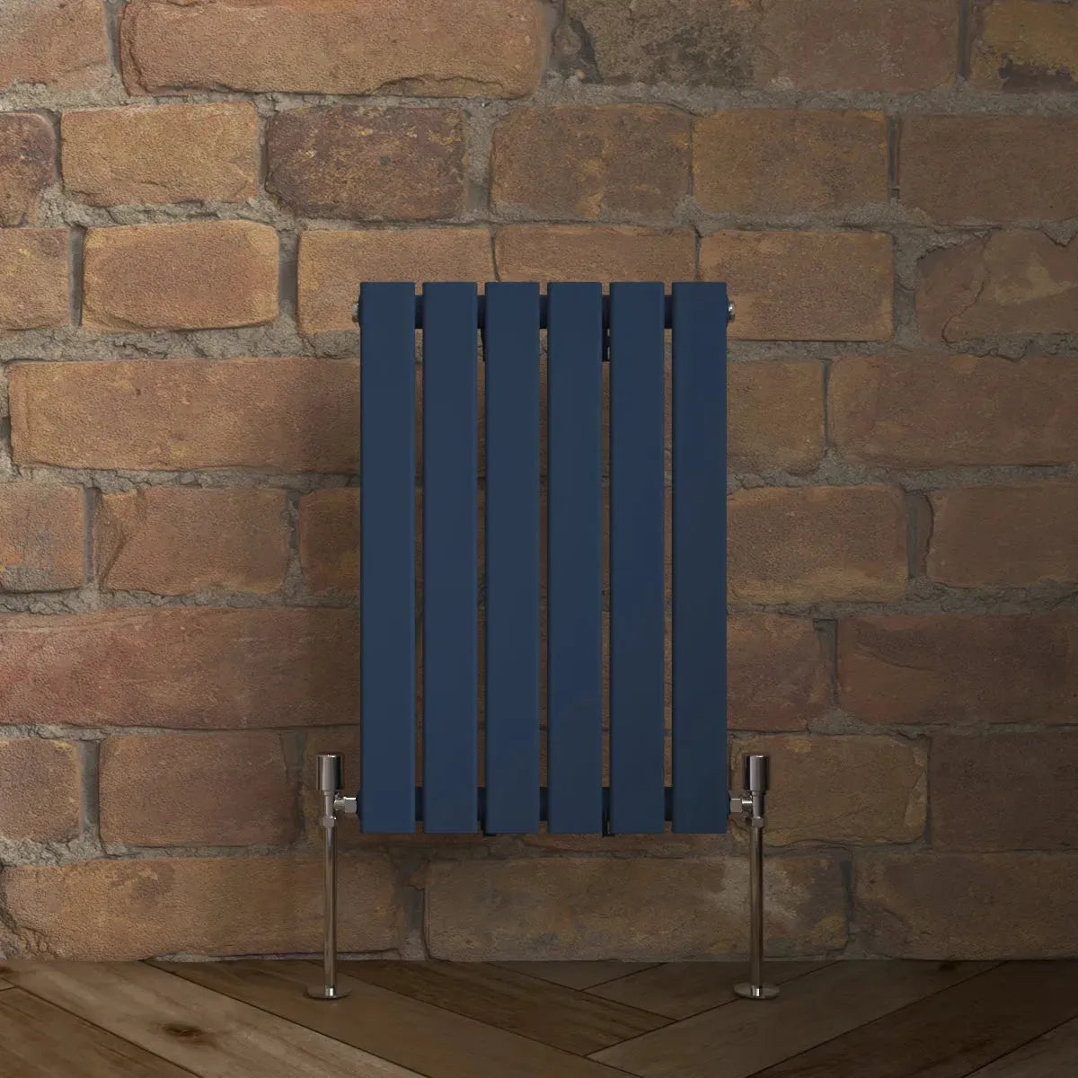 San Remo - Modern horizontal flat panel radiator sapphire blue