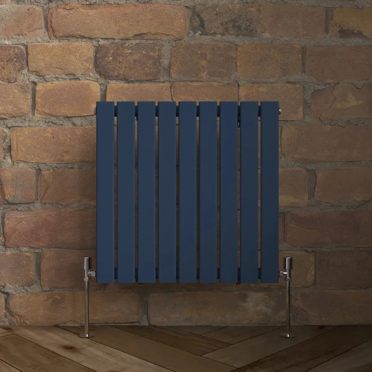 San Remo - Modern horizontal flat panel radiator sapphire blue