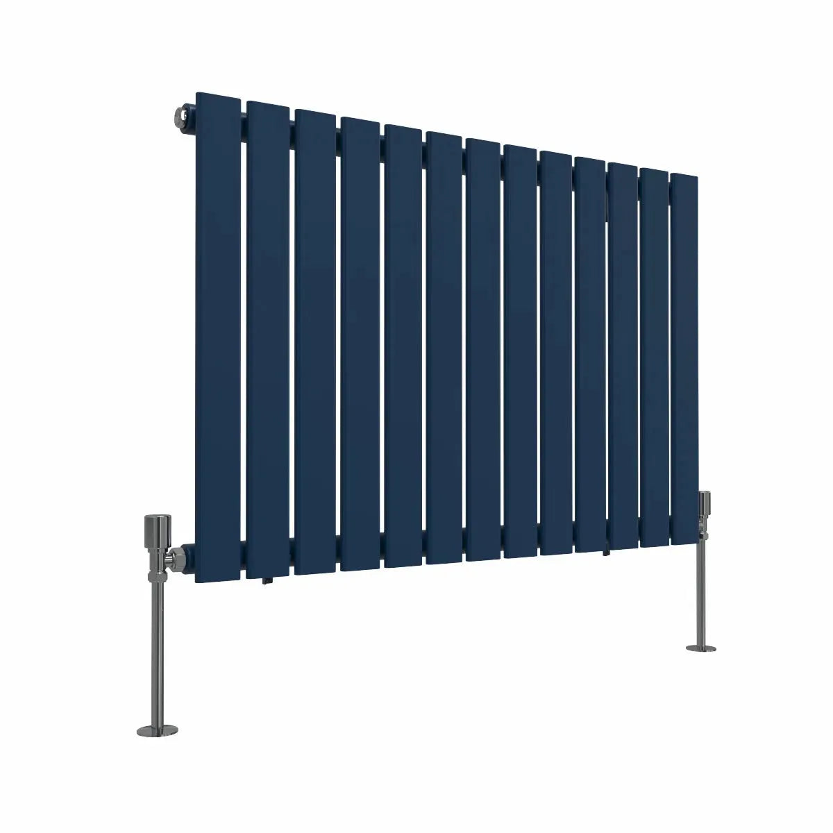 San Remo - Modern horizontal flat panel radiator sapphire blue