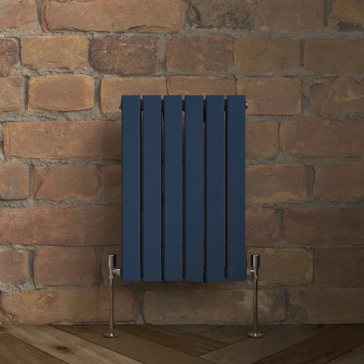 San Remo - Modern horizontal flat panel radiator sapphire blue