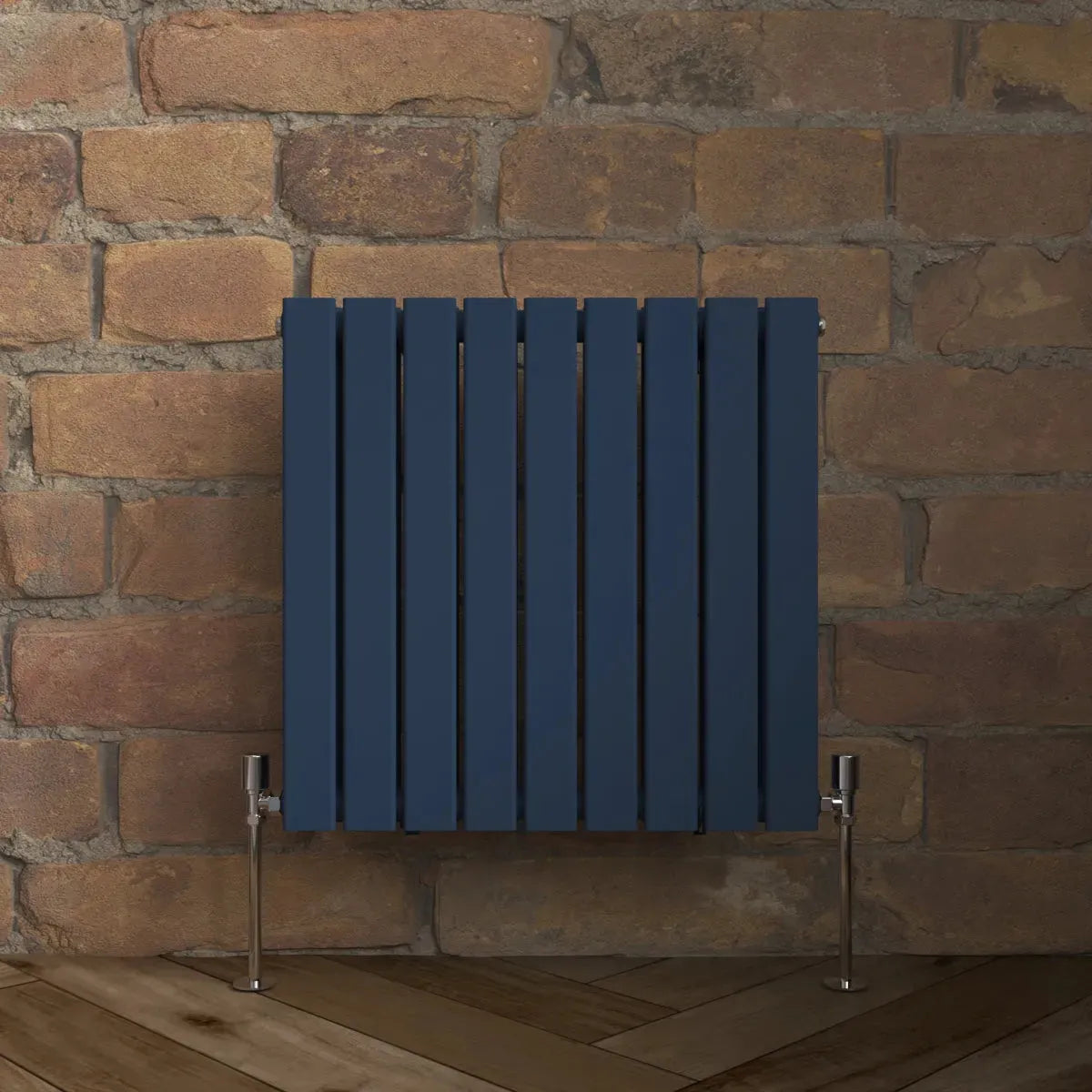 San Remo - Modern horizontal flat panel radiator sapphire blue