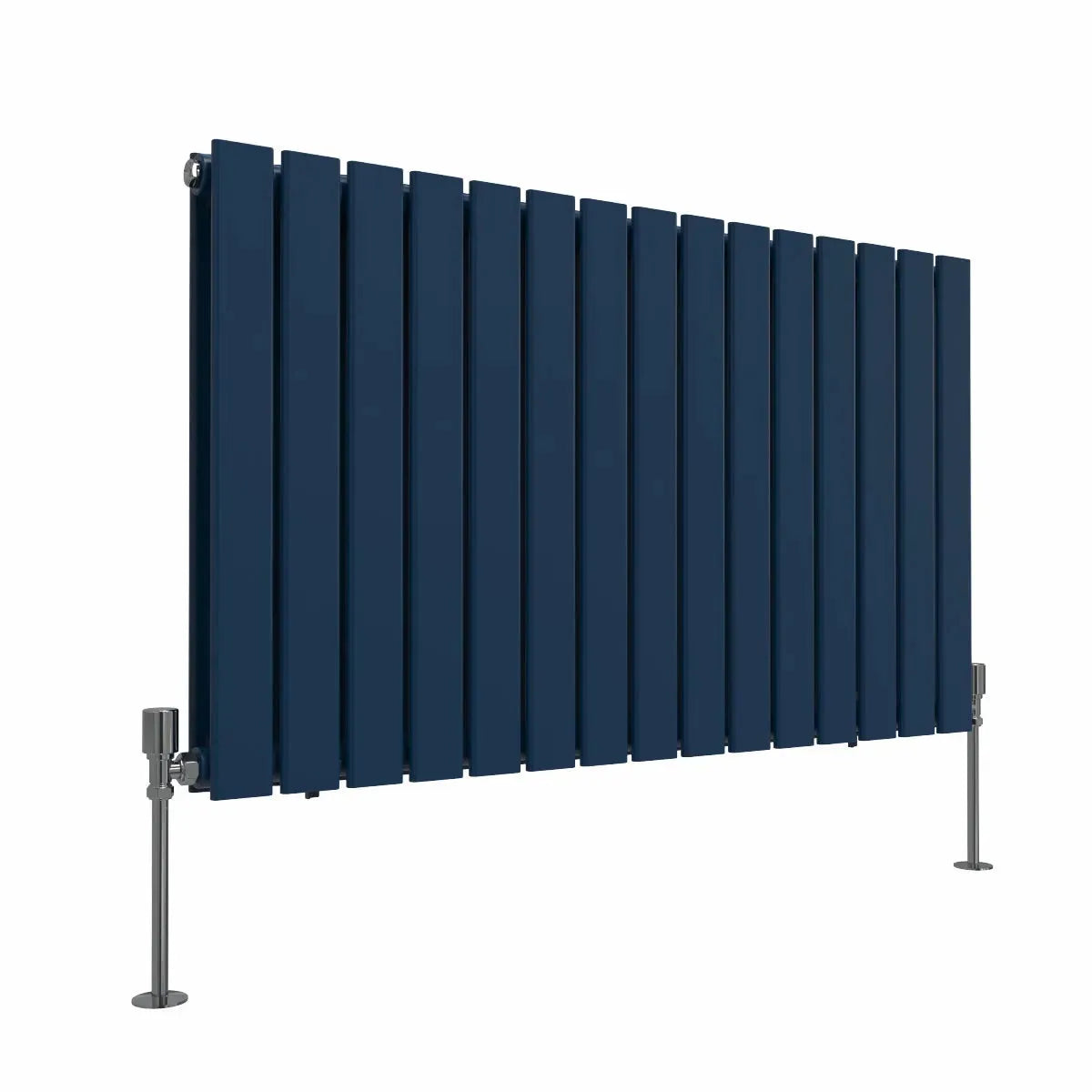 San Remo - Modern horizontal flat panel radiator sapphire blue