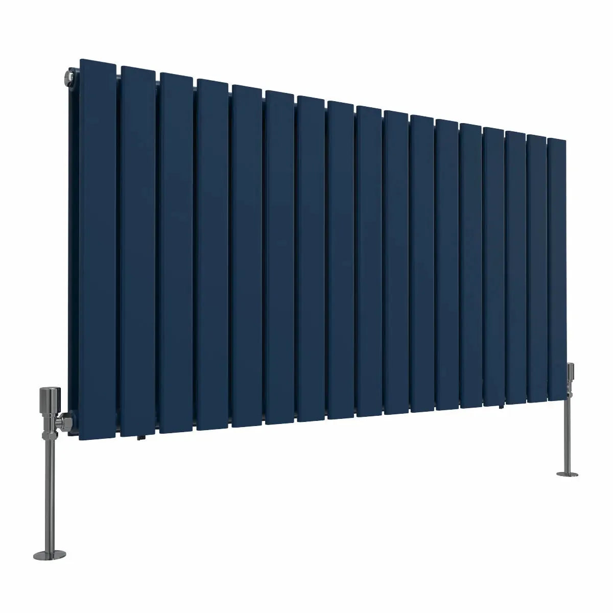 San Remo - Modern horizontal flat panel radiator sapphire blue