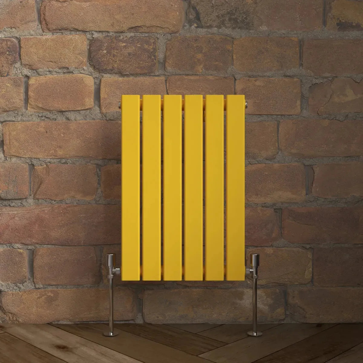 San Remo - Modern horizontal flat panel radiator zinc yellow