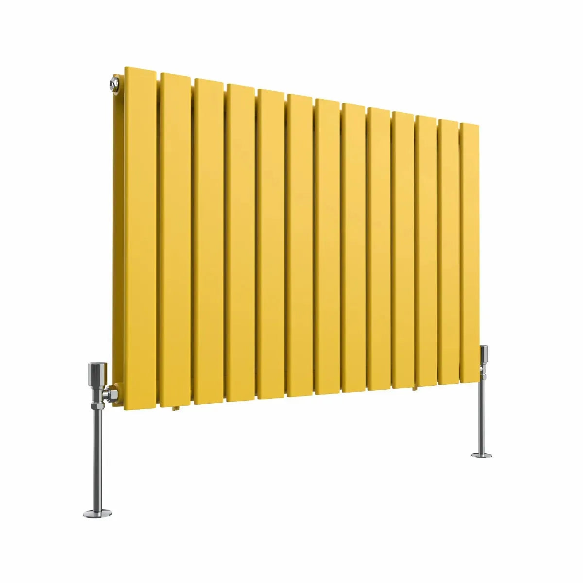 San Remo - Modern horizontal flat panel radiator zinc yellow