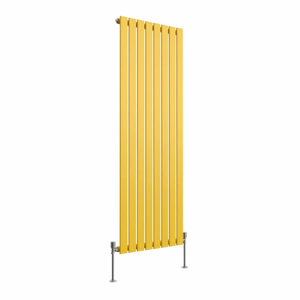 San Remo - Modern vertical flat panel radiator zinc yellow