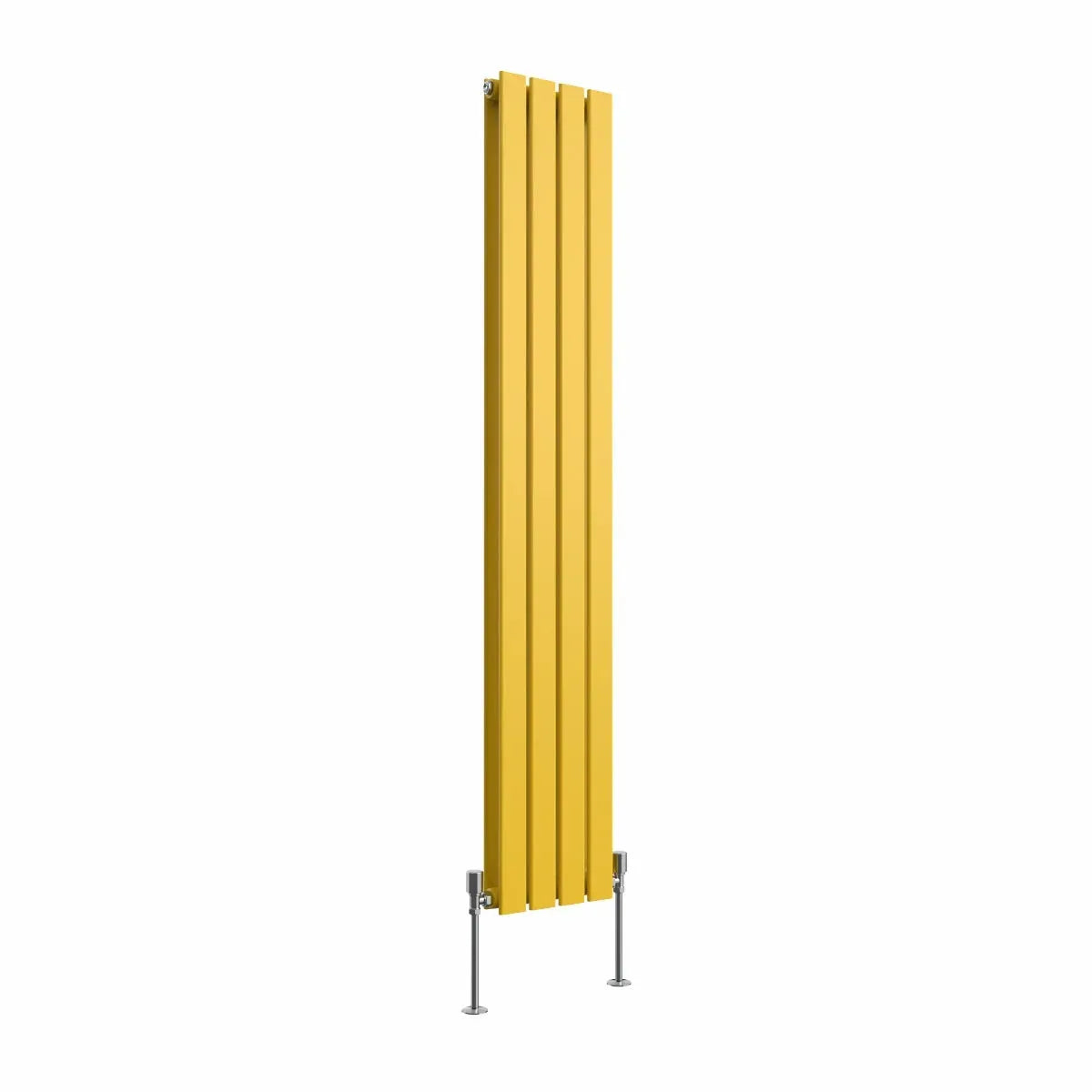 San Remo - Modern vertical flat panel radiator zinc yellow