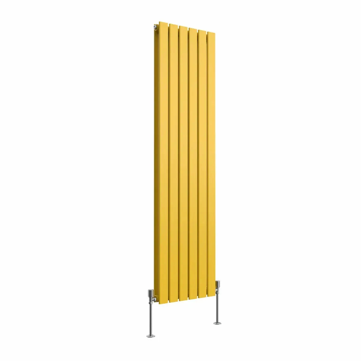 San Remo - Modern vertical flat panel radiator zinc yellow