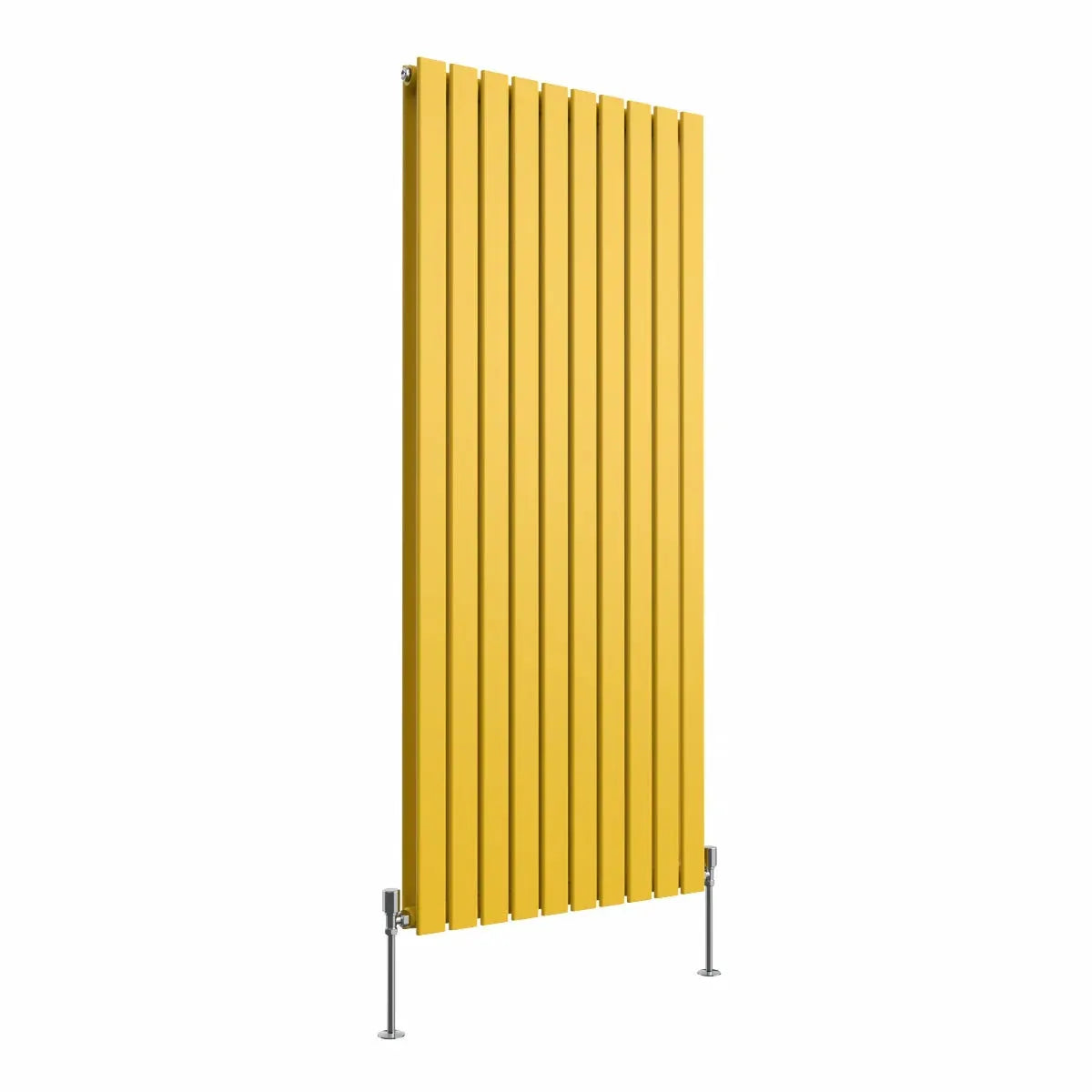 San Remo - Modern vertical flat panel radiator zinc yellow