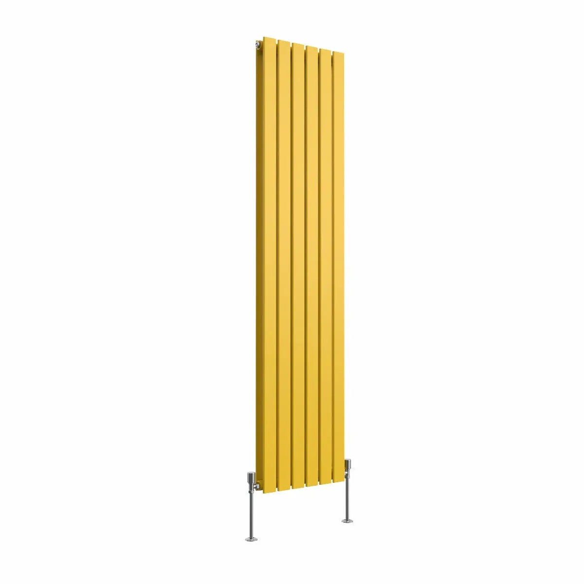 San Remo - Modern vertical flat panel radiator zinc yellow