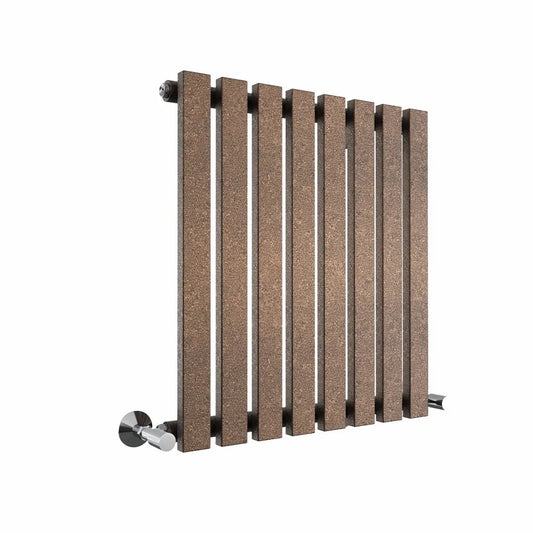 Teramo - Modern horizontal flat panel radiator blackened copper