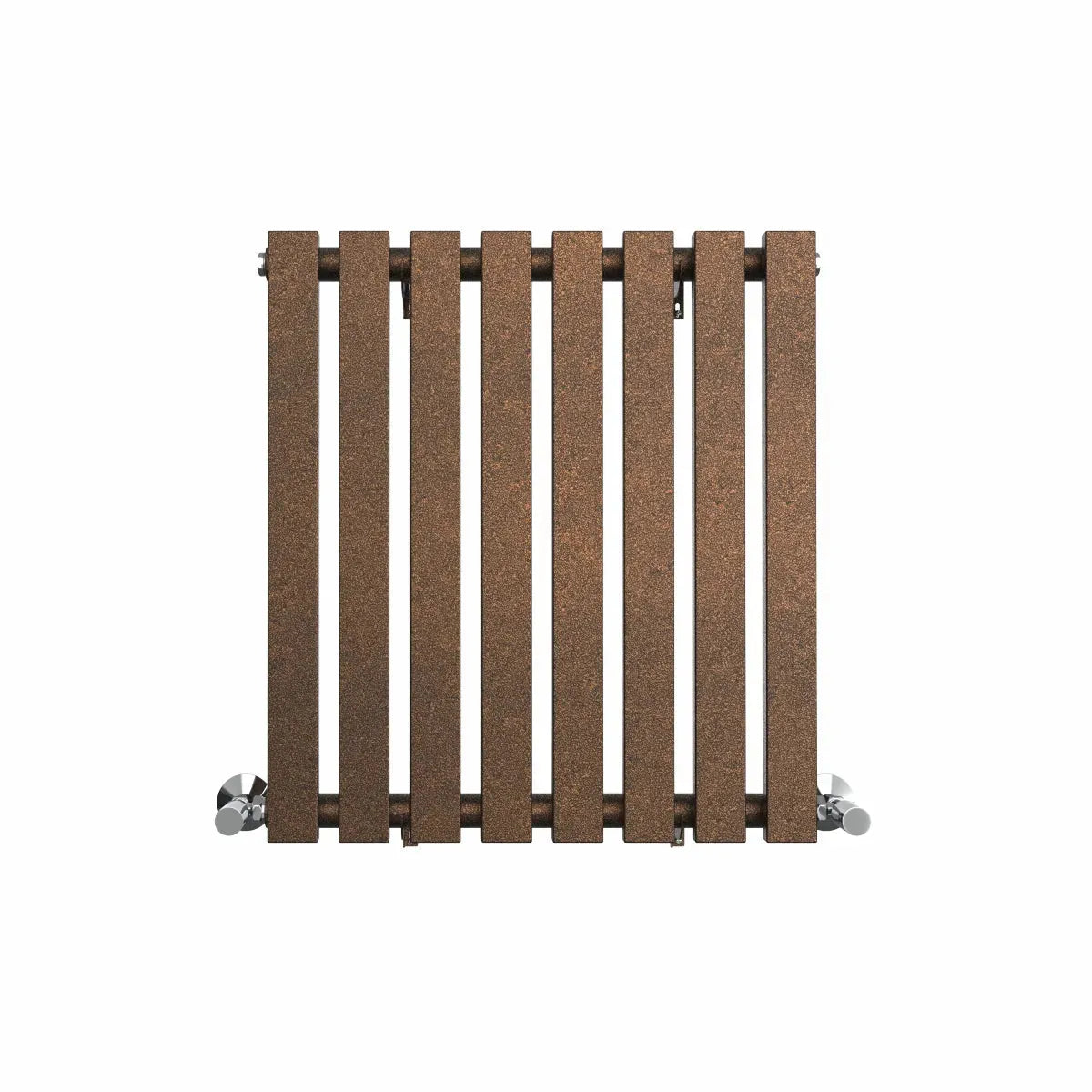 Teramo - Modern horizontal flat panel radiator blackened copper