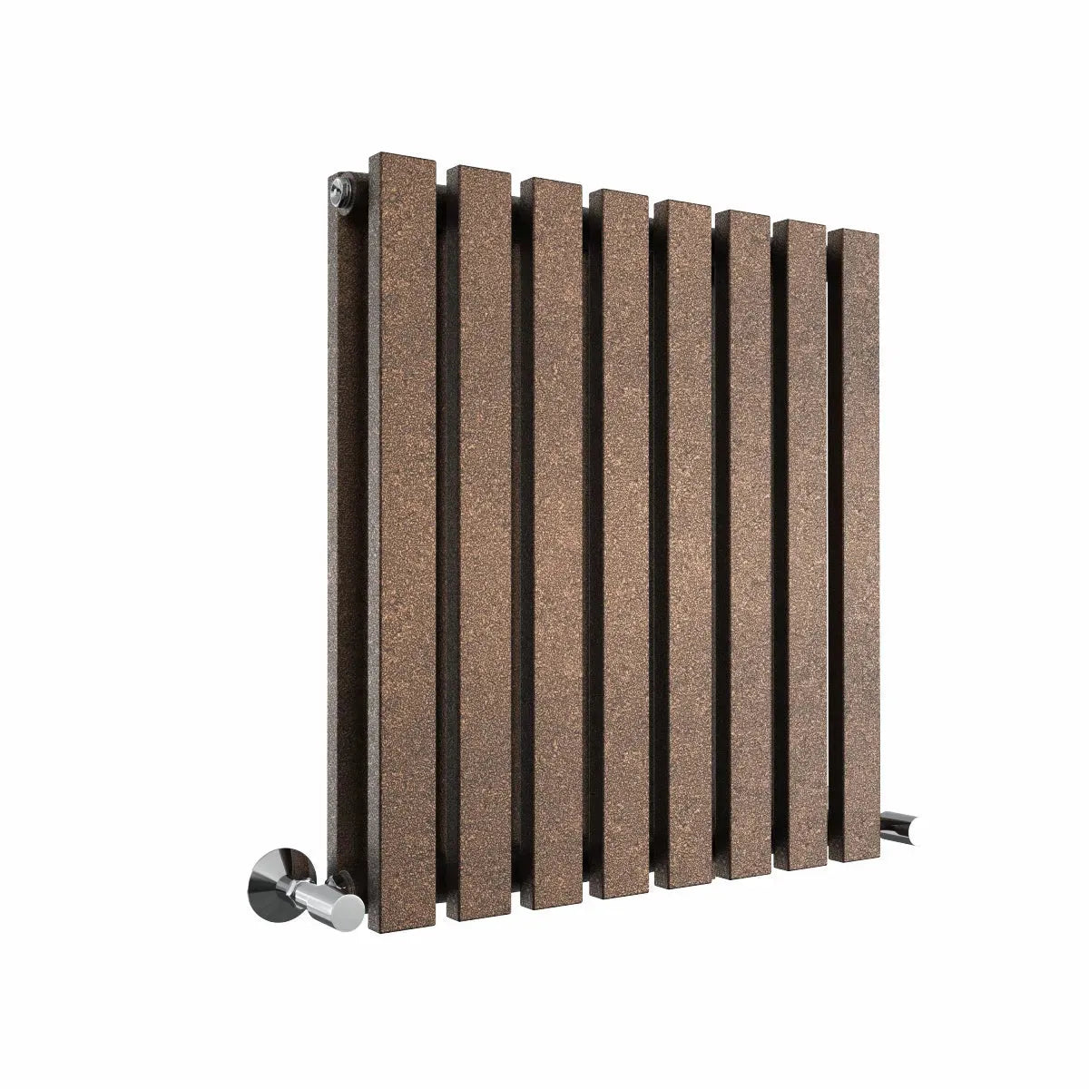 Teramo - Modern horizontal flat panel radiator blackened copper