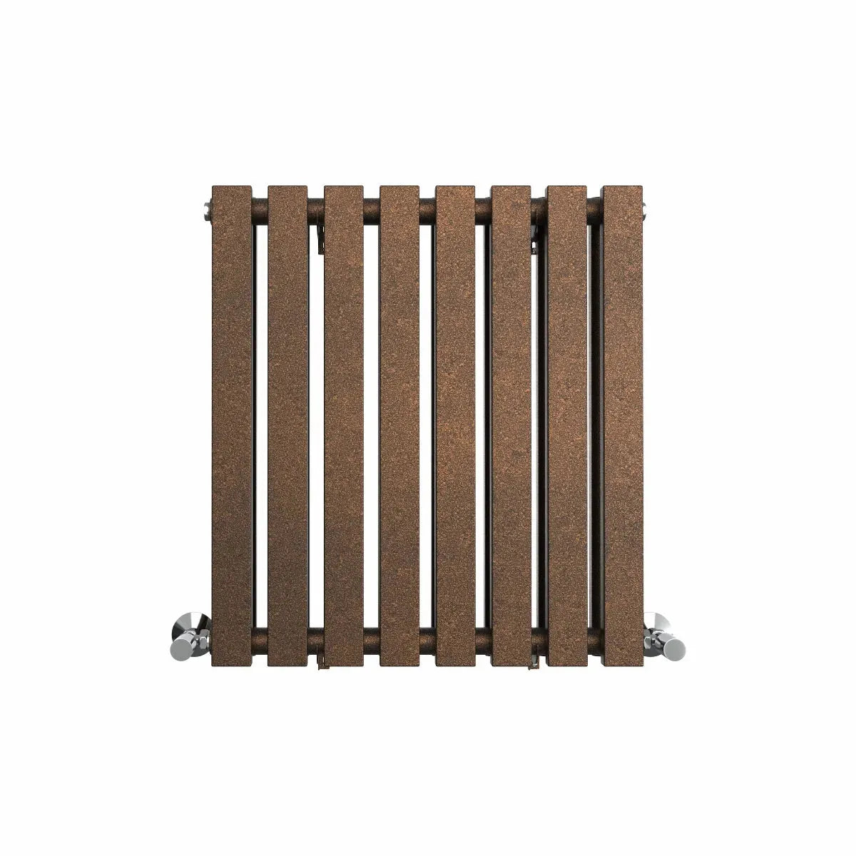 Teramo - Modern horizontal flat panel radiator blackened copper