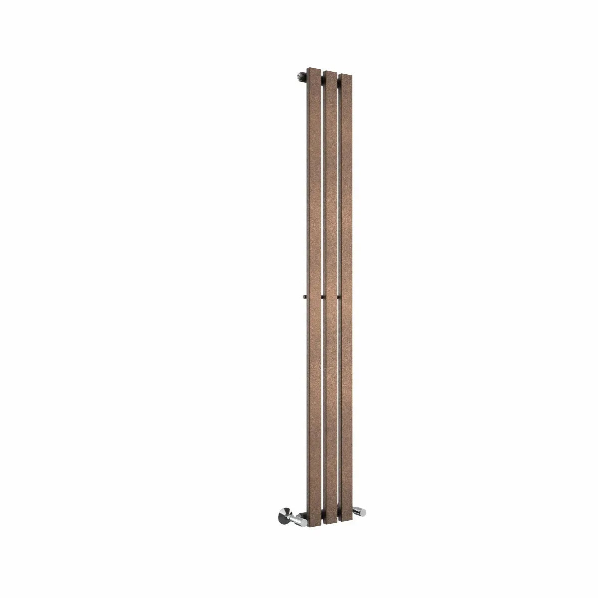 Teramo - Modern vertical flat panel radiator blackened copper