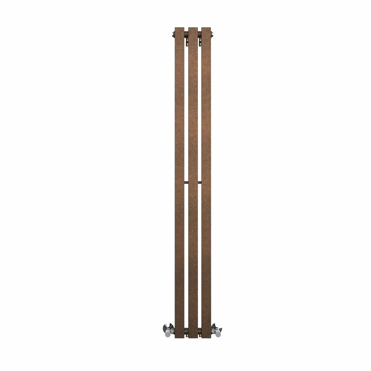 Teramo - Modern vertical flat panel radiator blackened copper