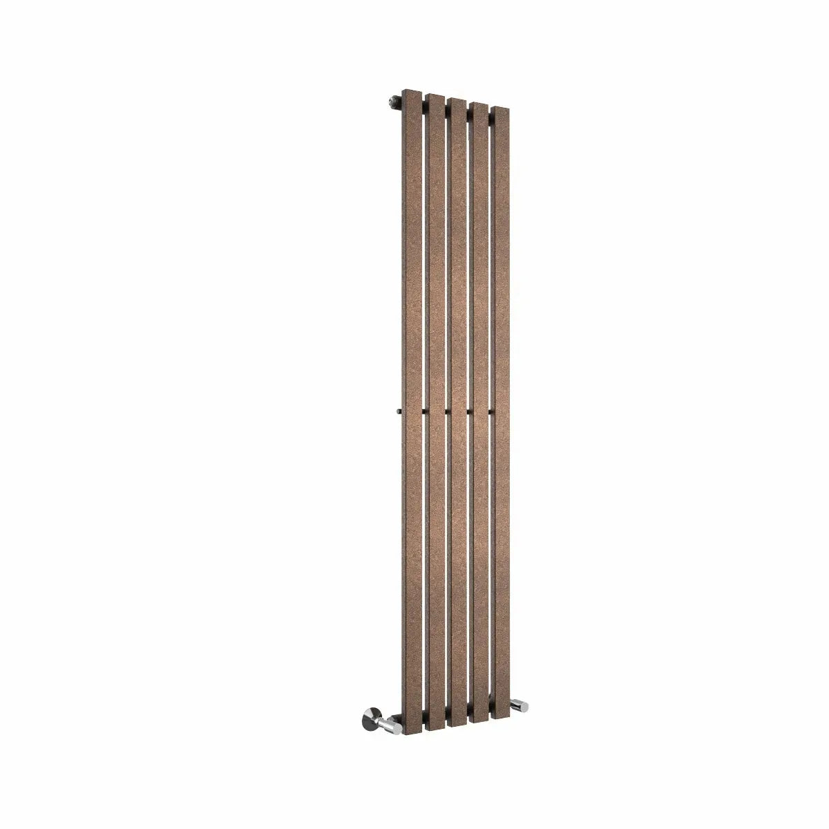 Teramo - Modern vertical flat panel radiator blackened copper