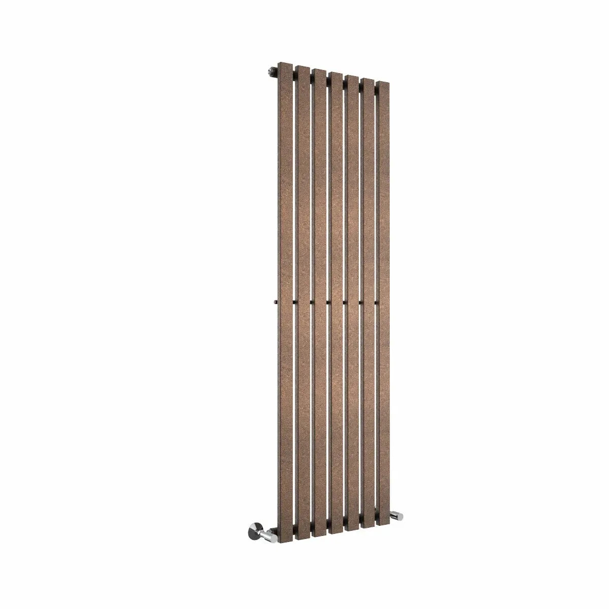 Teramo - Modern vertical flat panel radiator blackened copper