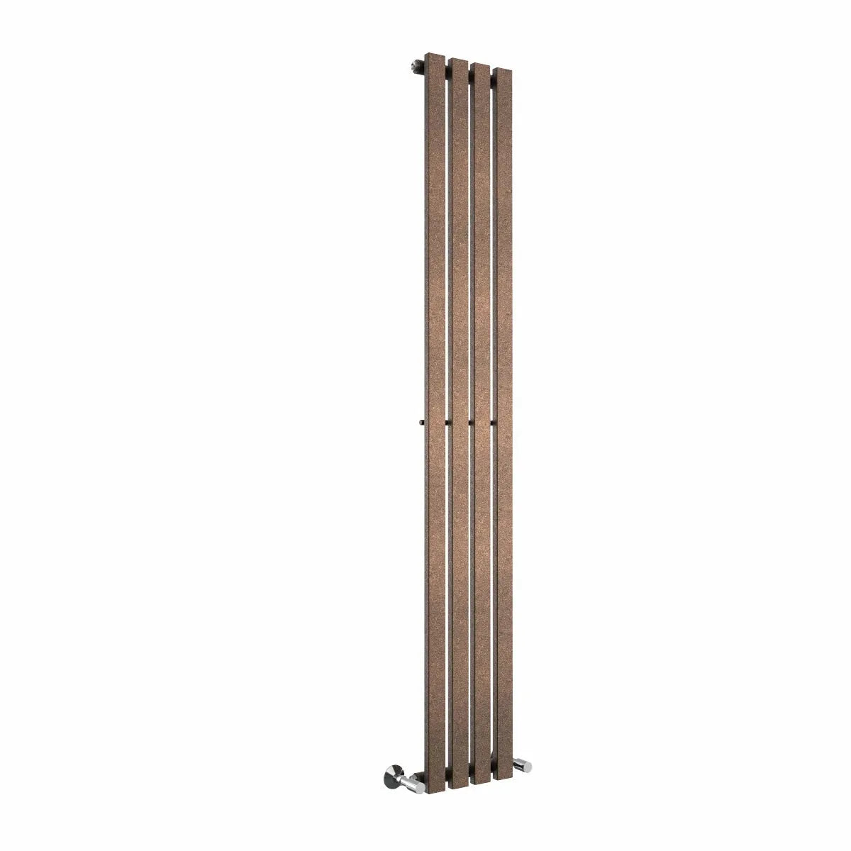 Teramo - Modern vertical flat panel radiator blackened copper