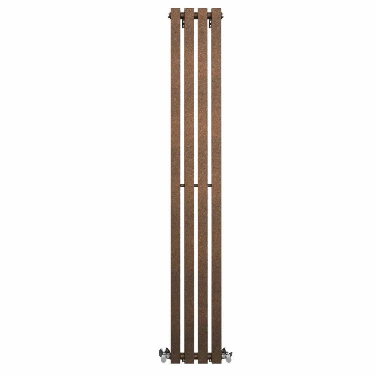 Teramo - Modern vertical flat panel radiator blackened copper