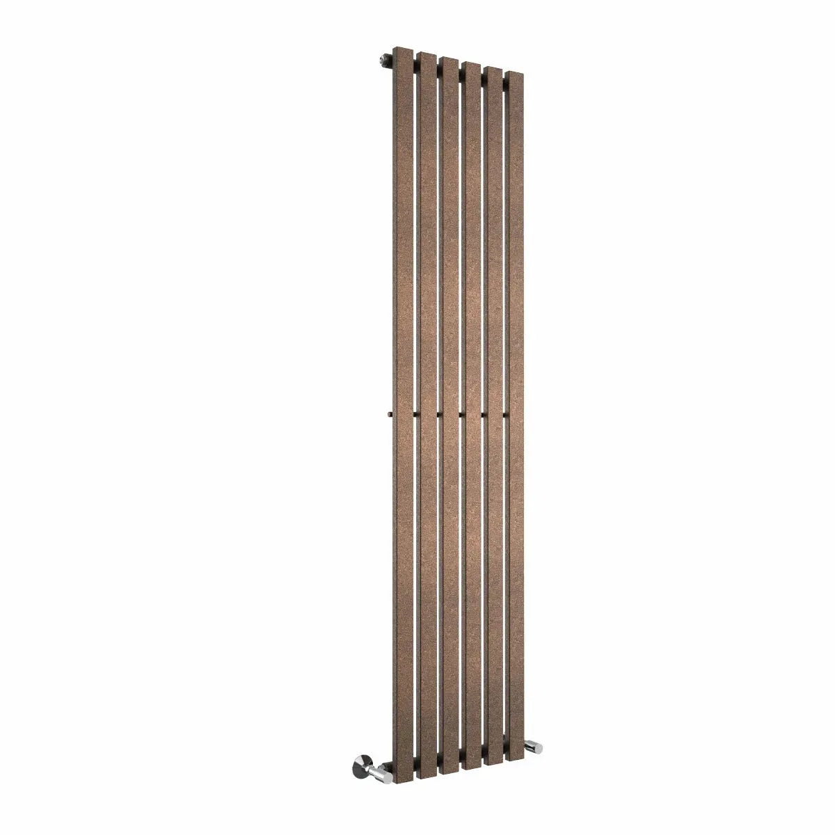 Teramo - Modern vertical flat panel radiator blackened copper