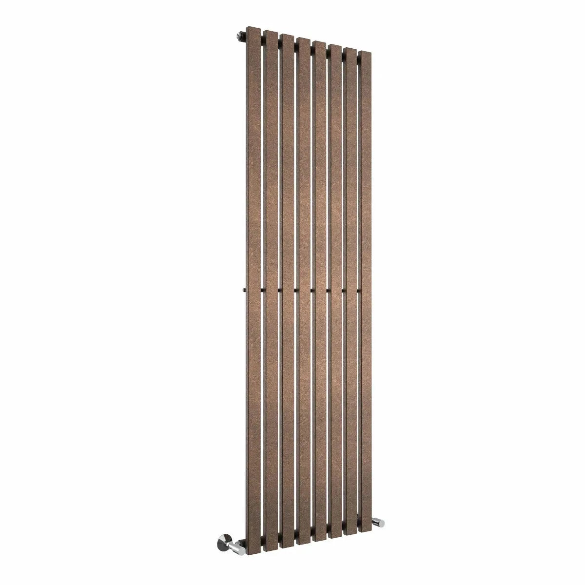 Teramo - Modern vertical flat panel radiator blackened copper