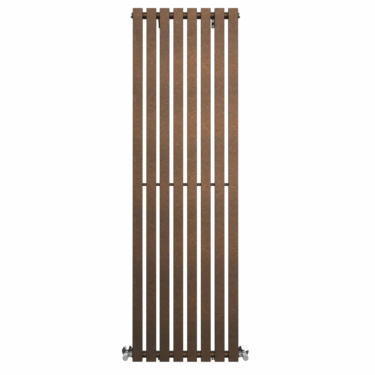 Teramo - Modern vertical flat panel radiator blackened copper