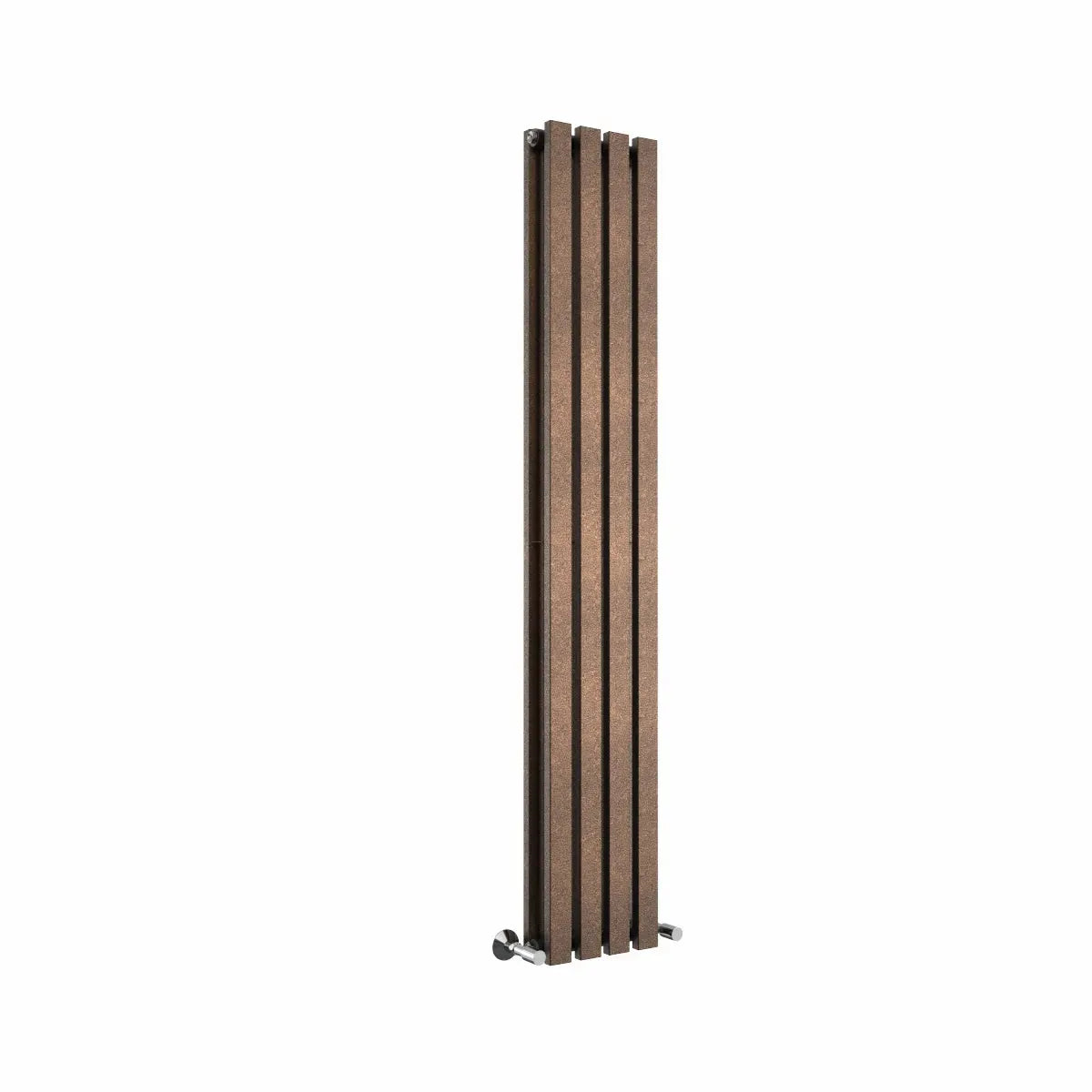 Teramo - Modern vertical flat panel radiator blackened copper