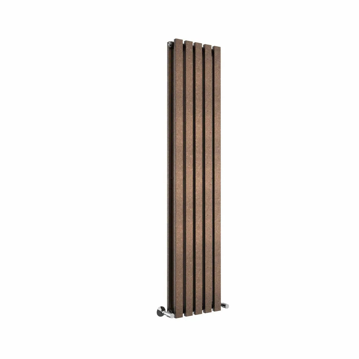 Teramo - Modern vertical flat panel radiator blackened copper