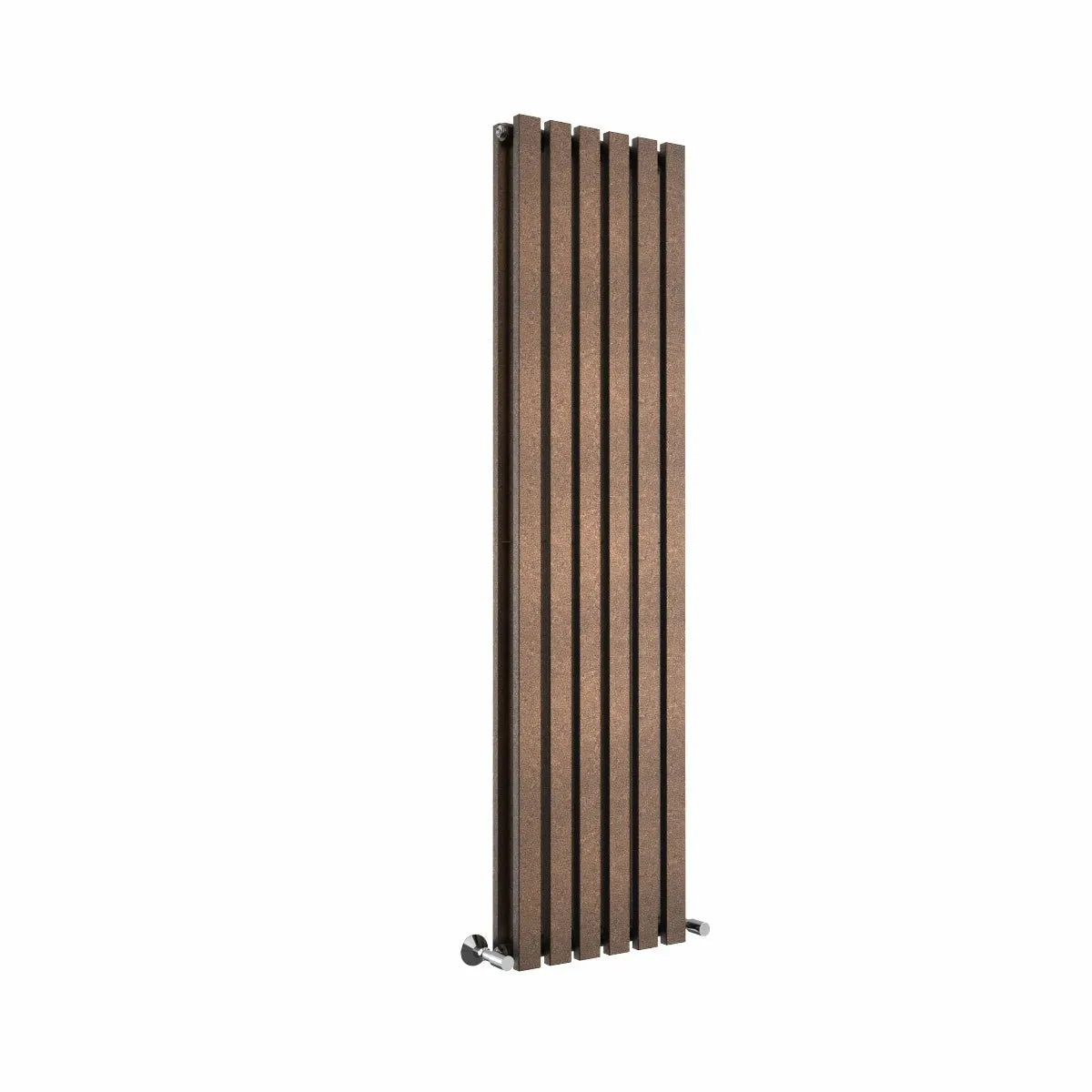 Teramo - Modern vertical flat panel radiator blackened copper