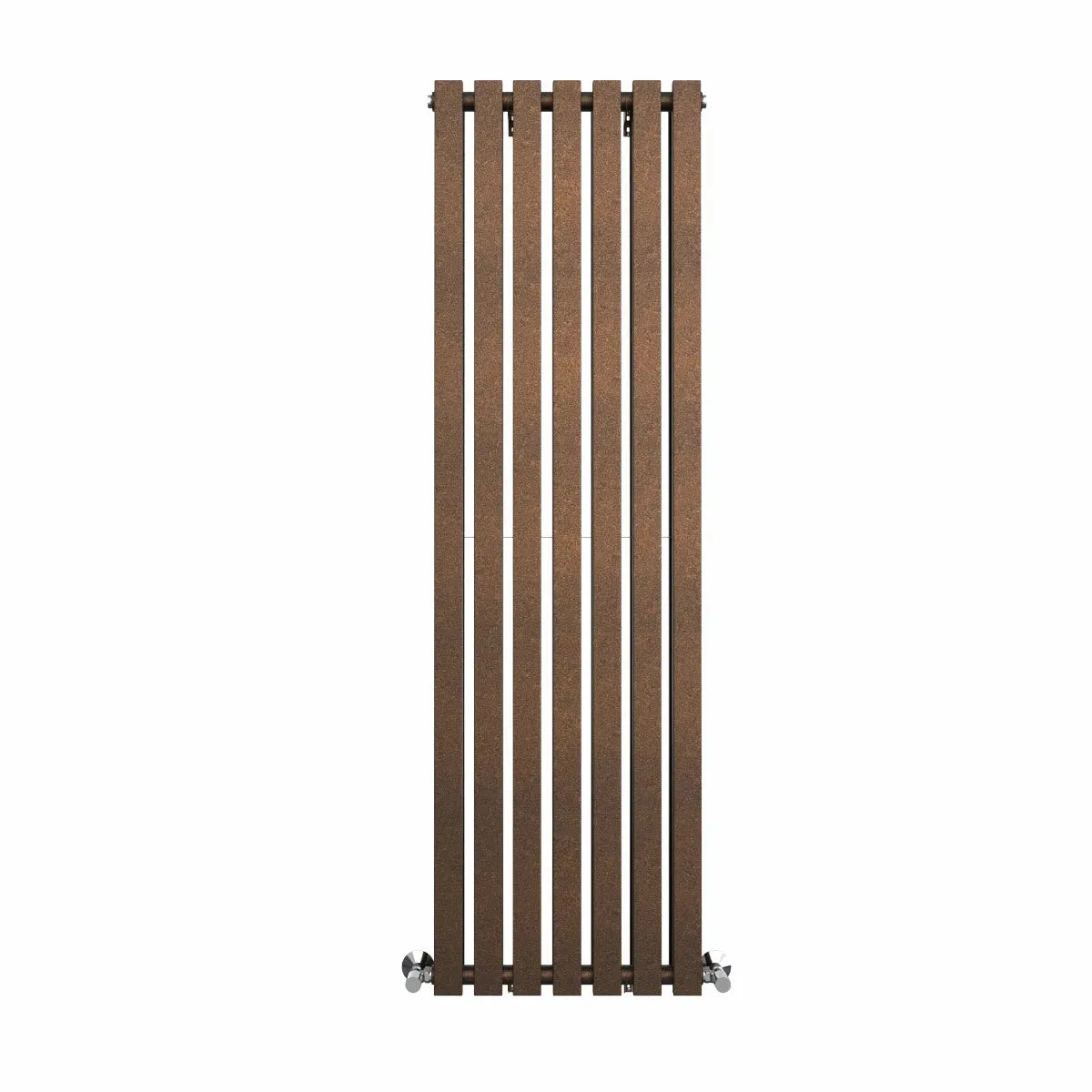 Teramo - Modern vertical flat panel radiator blackened copper