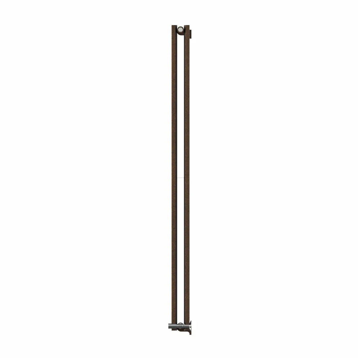 Teramo - Modern vertical flat panel radiator blackened copper