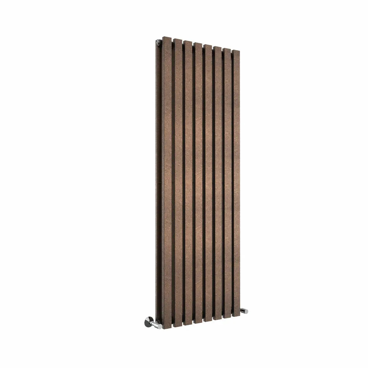 Teramo - Modern vertical flat panel radiator blackened copper