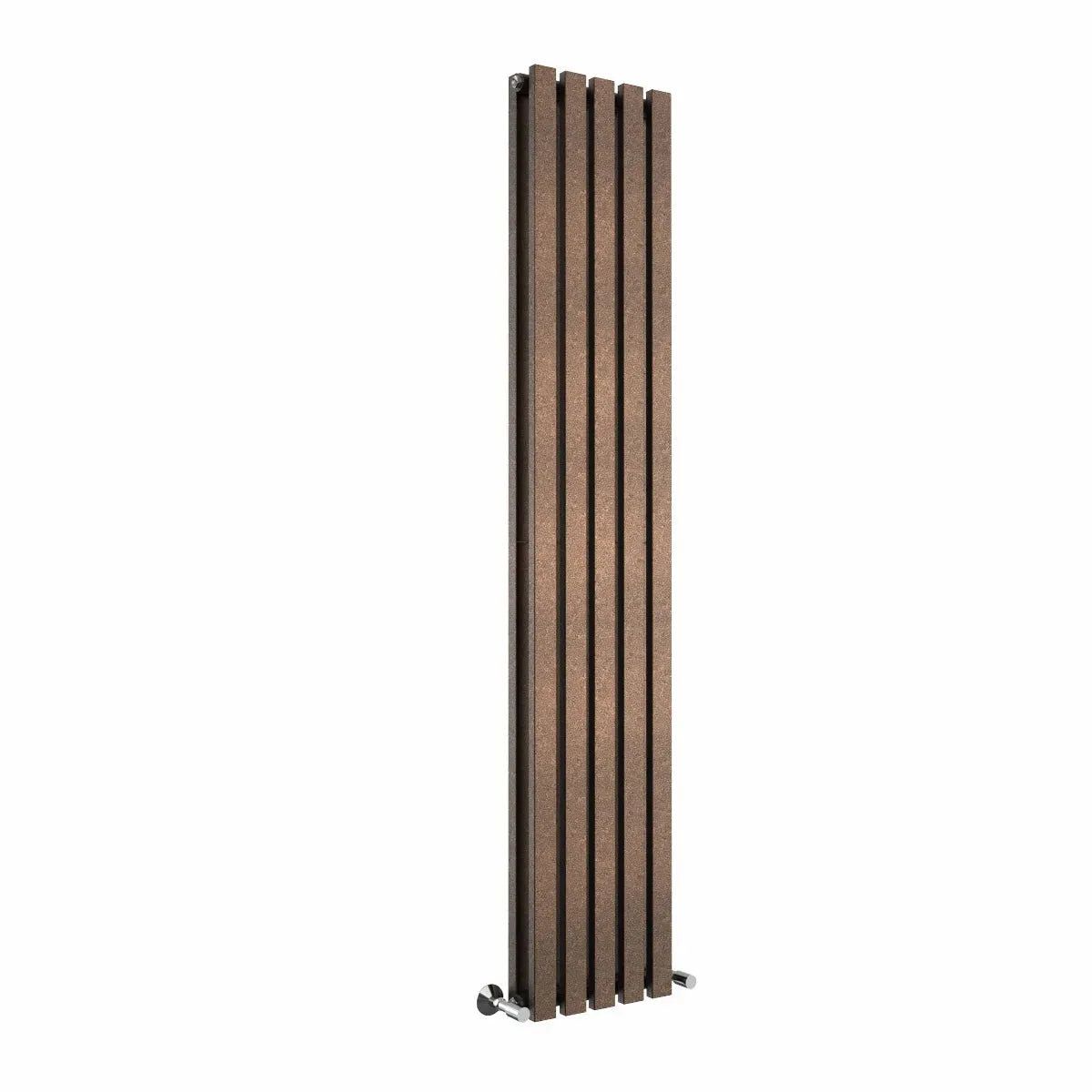 Teramo - Modern vertical flat panel radiator blackened copper