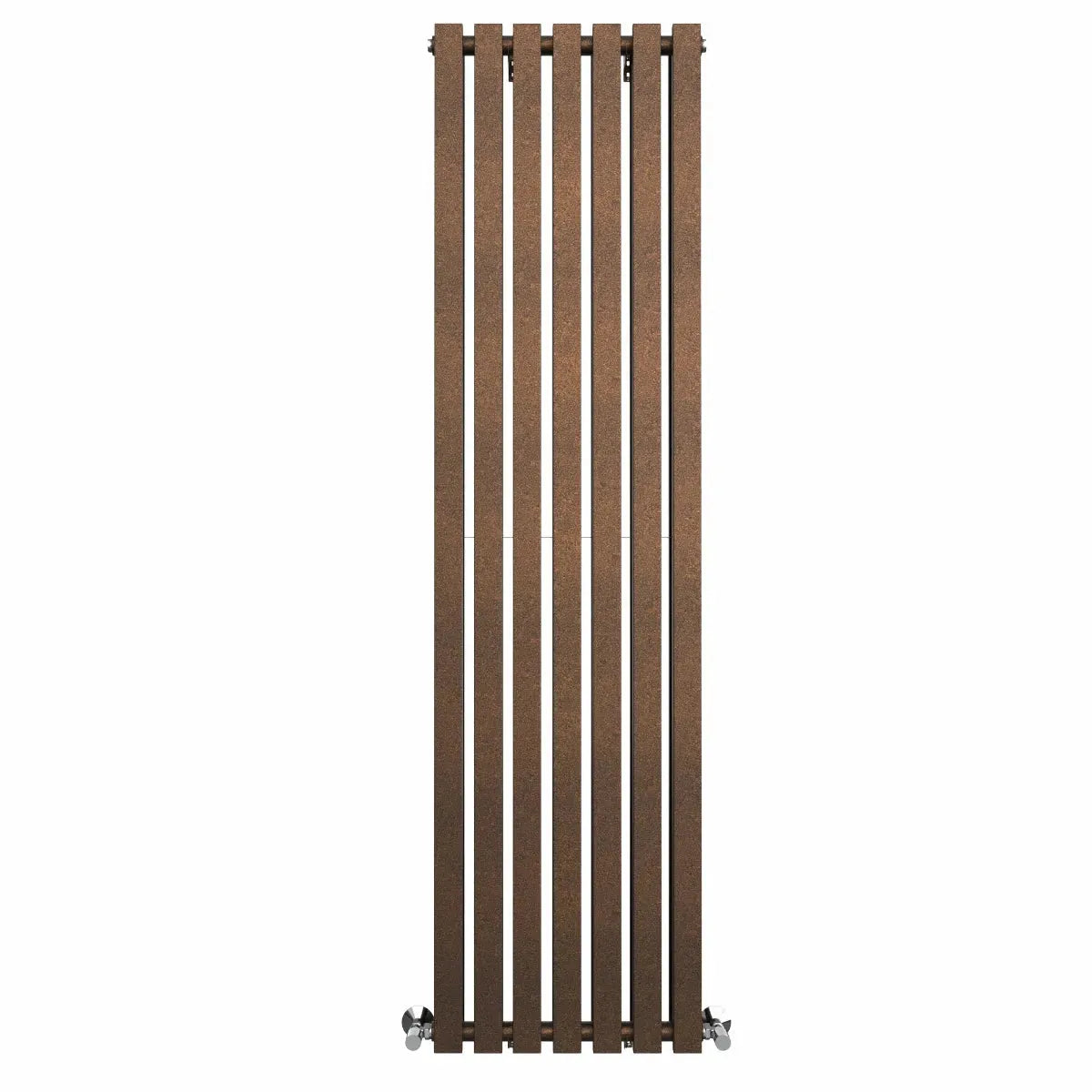 Teramo - Modern vertical flat panel radiator blackened copper