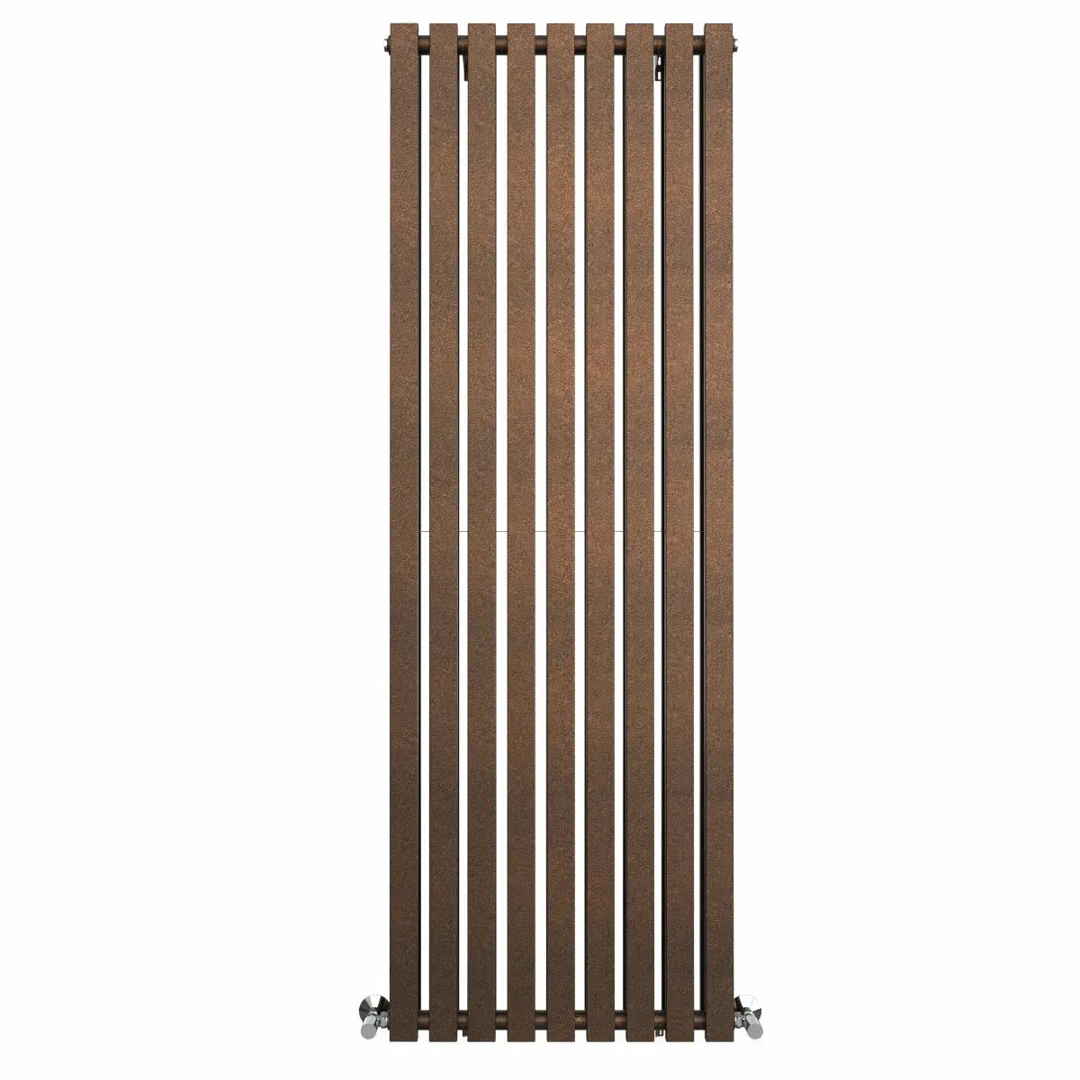 Teramo - Modern vertical flat panel radiator blackened copper