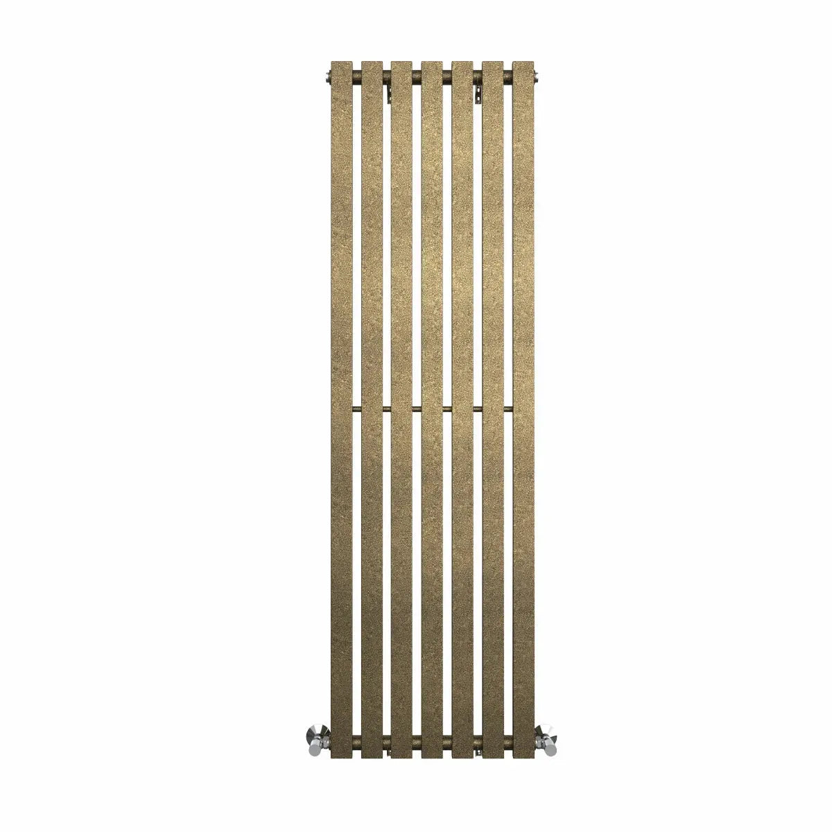 Teramo - Modern vertical flat panel radiator blackened gold