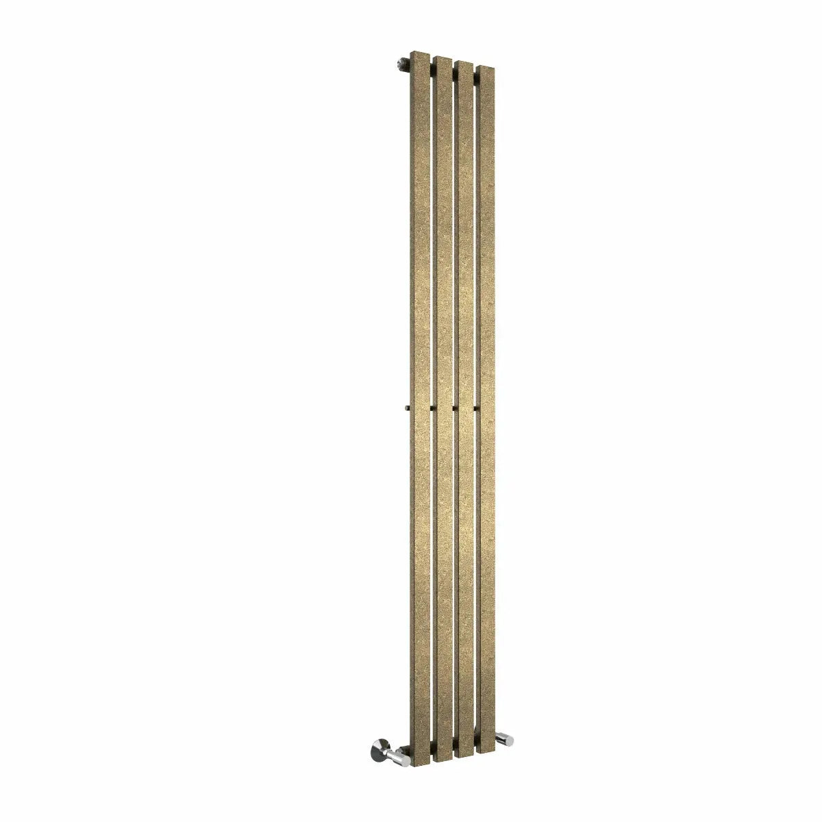 Teramo - Modern vertical flat panel radiator blackened gold