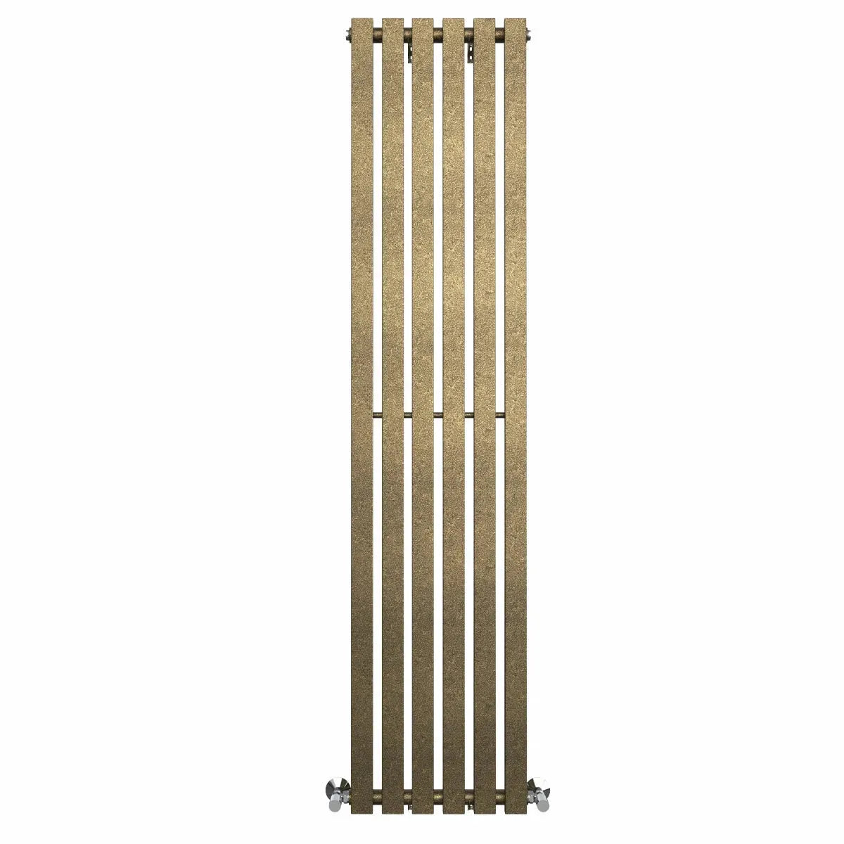 Teramo - Modern vertical flat panel radiator blackened gold