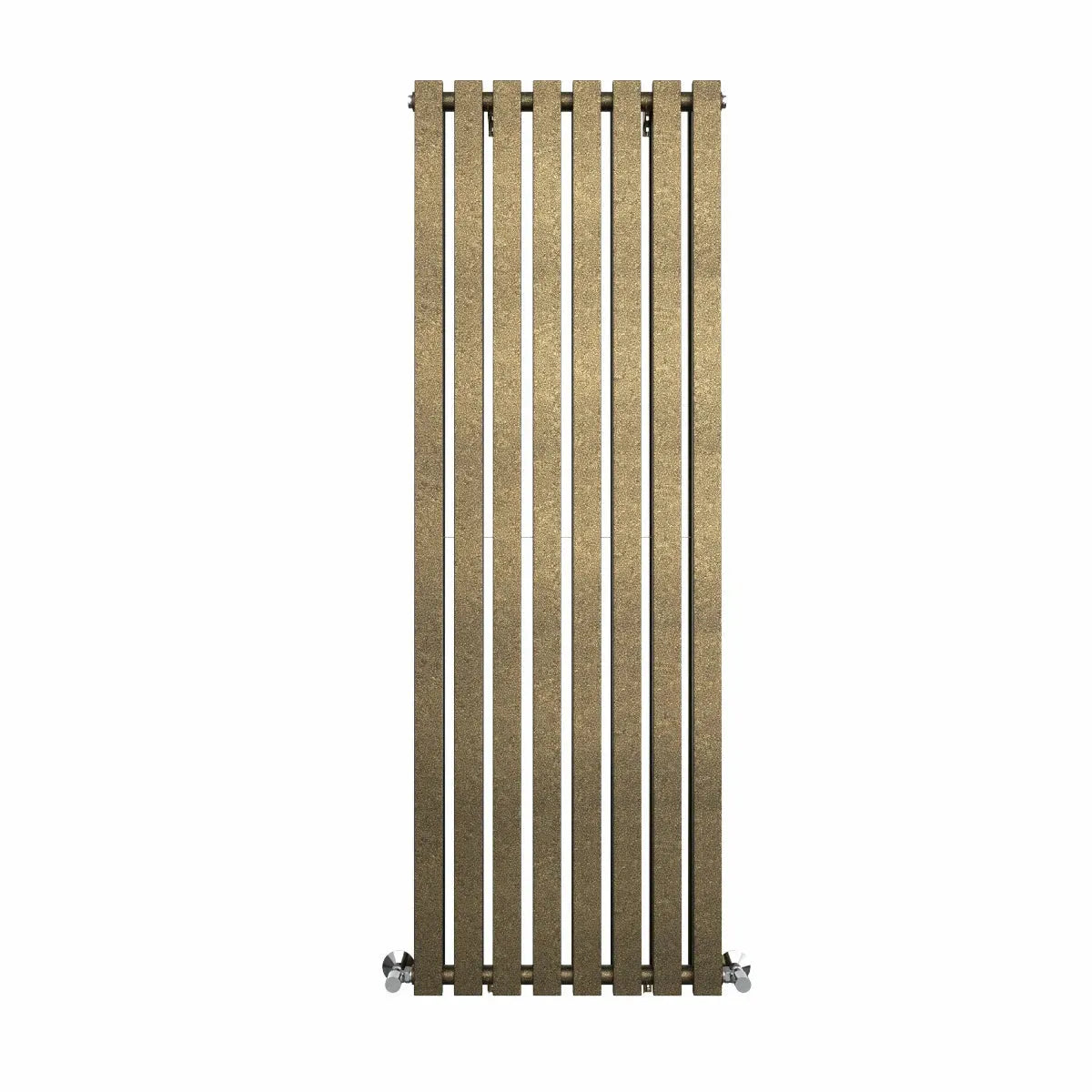 Teramo - Modern vertical flat panel radiator blackened gold