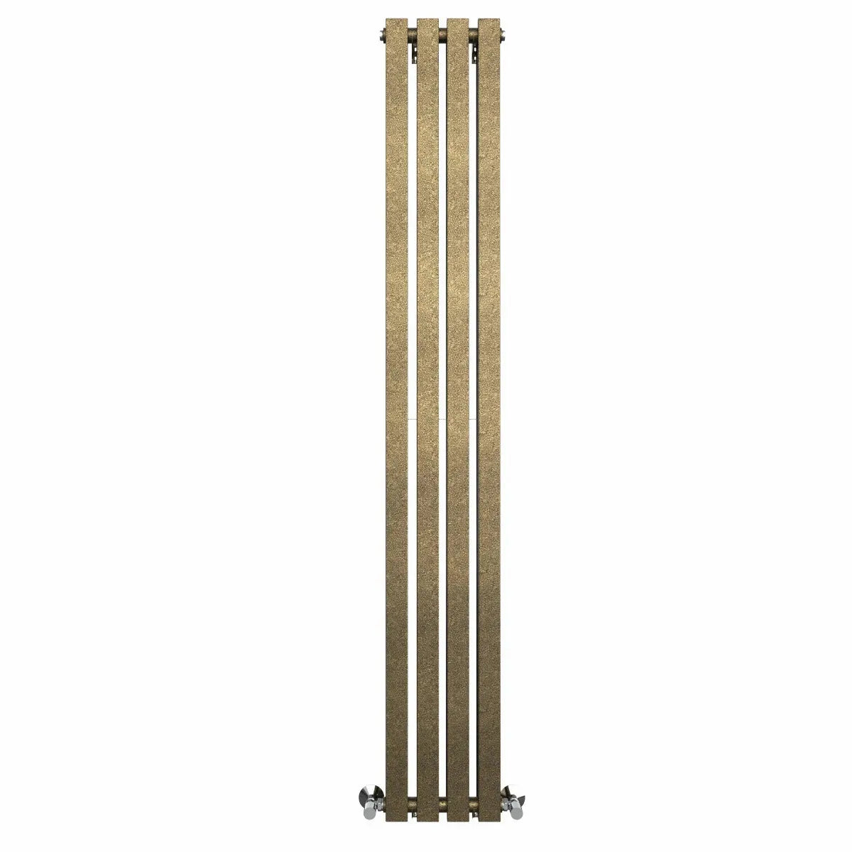 Teramo - Modern vertical flat panel radiator blackened gold