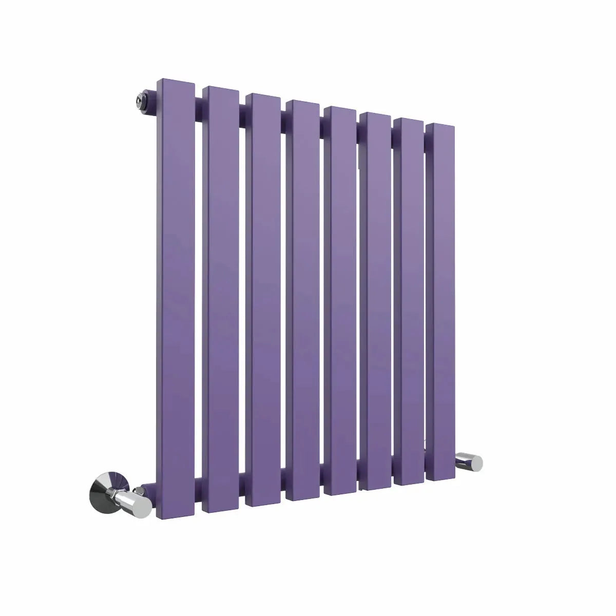 Teramo - Modern horizontal flat panel radiator blue lilac